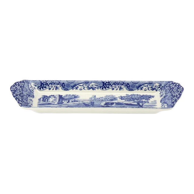 Spode Blue Italian Small Tray 9" For Sale