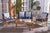 A distinctive double X motif adorns the sides of this Fontana 4 Piece Outdoor Living Set for a luxe transitional look....