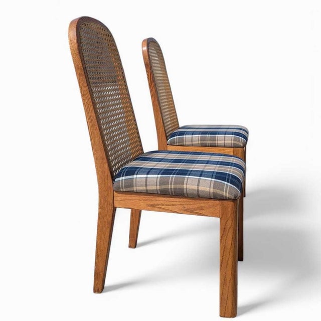 Postmodern Cane Back Dining Chairs by Douglas, Set of 6, 1980s For Sale - Image 18 of 18