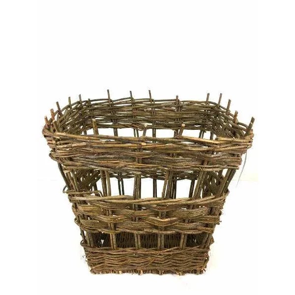 Wood 1960s Handwoven Willow Basket by John Shanahan & Sons For Sale - Image 7 of 7