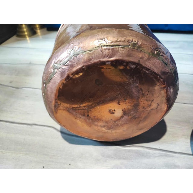 Metal Art Deco Copper Container, 1940s For Sale - Image 7 of 8