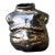 Vintage Boho Metallic Glazed Ceramic Torso Vase For Sale