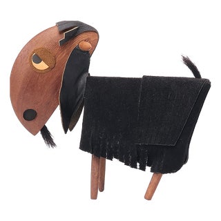Vintage Teak Goat by Frank Meisler, 1960s For Sale