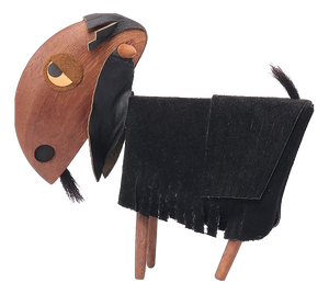 Vintage Teak Goat by Frank Meisler, 1960s