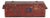Antique Rustic Red-Painted Trunk, Central Europe, 1880 For Sale