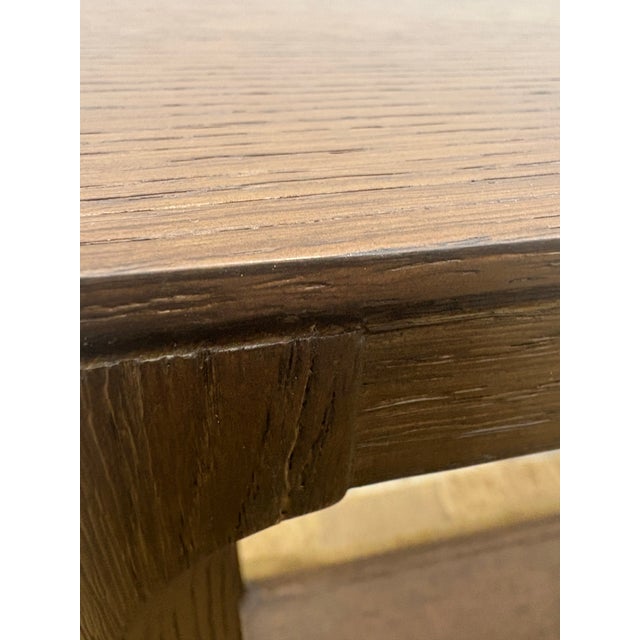 Brown Restoration Hardware Padua Console Table – 60” Brown Oak Finish For Sale - Image 8 of 14