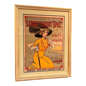 Art Nouveau French Advertising Lithograph Poster Printed by G. Delattre & Cie.