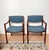 Blue 1970s Gunlocke Model 280 Walnut Armchair - 2 Available For Sale - Image 8 of 8