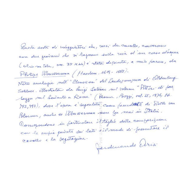 Philips Wouwerman, Knights in Front of a Coaching Inn and Knights and Bathers at a Stream, 1600s, Oil on Canvases, Set of 2 For Sale - Image 14 of 15