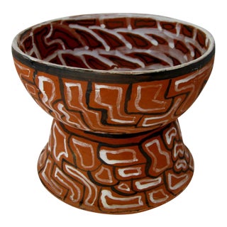 Peruvian Clay Footed Coupe For Sale