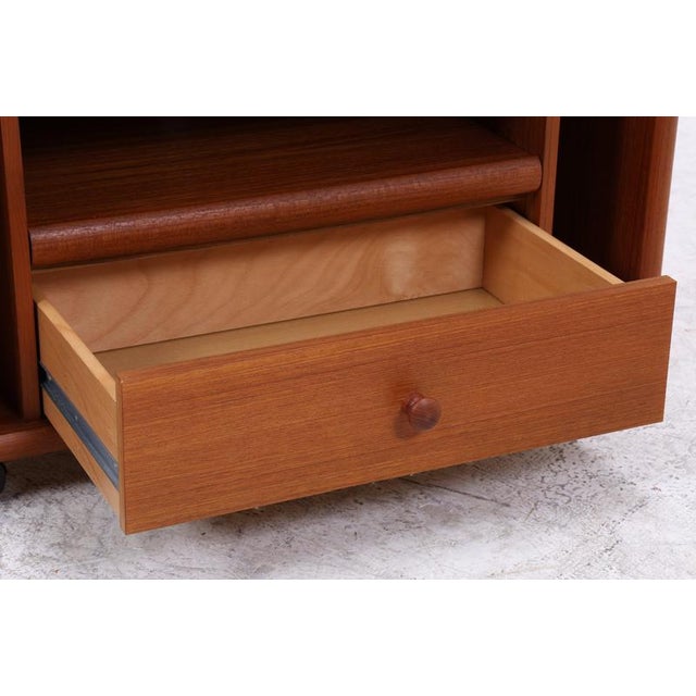 Vintage Teak Record Cabinet, 1970s For Sale - Image 13 of 16