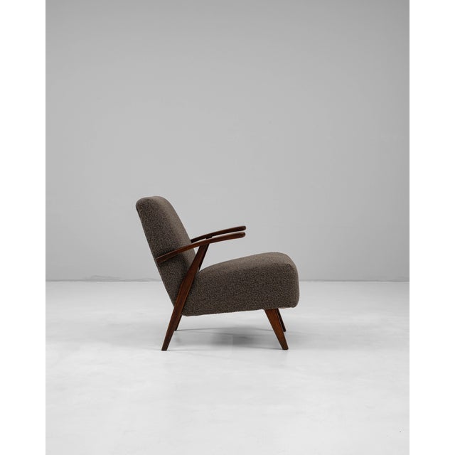 20th Century Czech MCM Upholstered Armchair For Sale In Greensboro - Image 6 of 12