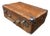 Weathered Brown Vintage Suitcase With Metallic Latches Industrial For Sale