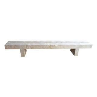Andrianna Shamaris St. Barts Teak Wood Log Bench For Sale