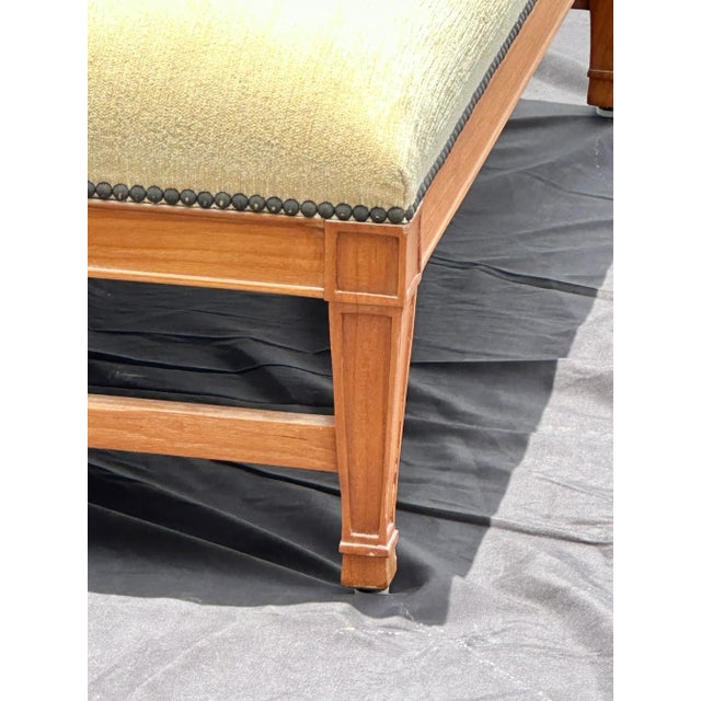 Contemporary David Sutherland “Hameau” Teak Bench by John Hutton – Indoor/Outdoor Bench For Sale - Image 3 of 11
