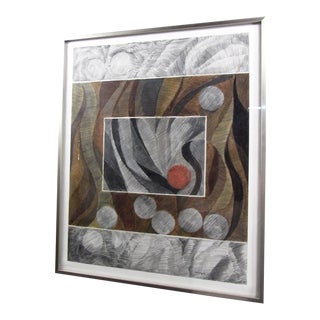 Charles Domsky Abstract Pencil Drawing "Luberon Dusk" For Sale