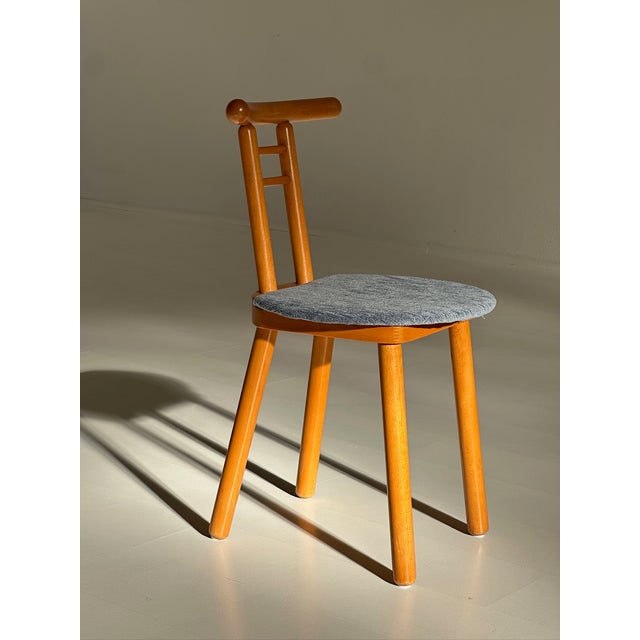 Blue Vintage Dining Chairs, 1970s, Set of 6 For Sale - Image 8 of 16