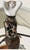 Vintage Mid-Century Modern Hand-Painted Porcelain Lady Table Lamp W/Porcelain Lady Finial For Sale In Dallas - Image 6 of 18