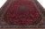 Red Red Vintage Hand-Knotted Mashad Persian Wool Rug With Allover Motif in a 10 X 13 For Sale - Image 8 of 9