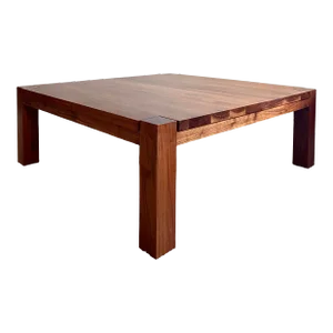 Minimalist Parsons Organic Modern De La Espada Danish Oiled Walnut Coffee Table