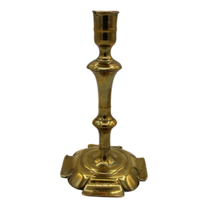 Pre-1740 English George II Period Brass Candlestick
