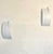 White Metal and Glass Wall Lights, 1980, Set of 2 For Sale - Image 8 of 8