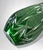Green Bohemian Biedermeier Style Cut and Polished Green Crystal Vase For Sale - Image 8 of 18