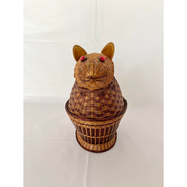 Vintage Wicker Cat Basket Chairish