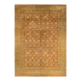 Mogul, One-of-a-Kind Hand-Knotted Area Rug in Brown, 10' 1" x 14' 4" For Sale