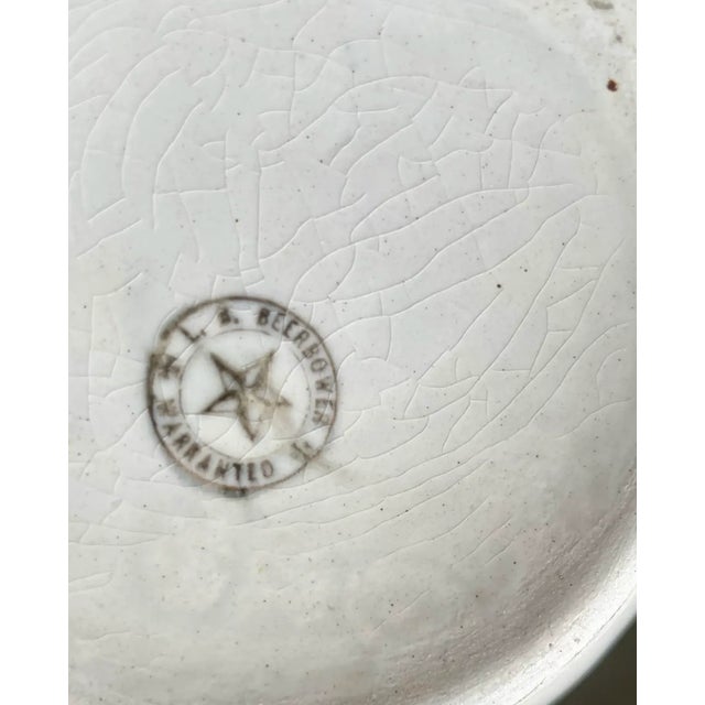19th C. American L.B.Beerbower Pitcher With Hand Painted Detail For Sale - Image 10 of 10
