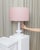 Rare, poorly-blown white glass table lamp, which was designed in the 1970s by the Taiwanese European designer. The lamp...