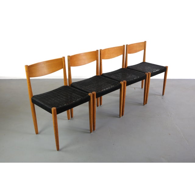 Mid-Century Modern Set of 4 Poul Volther for Frem Rojle Danish Modern Dining Chairs For Sale - Image 3 of 7