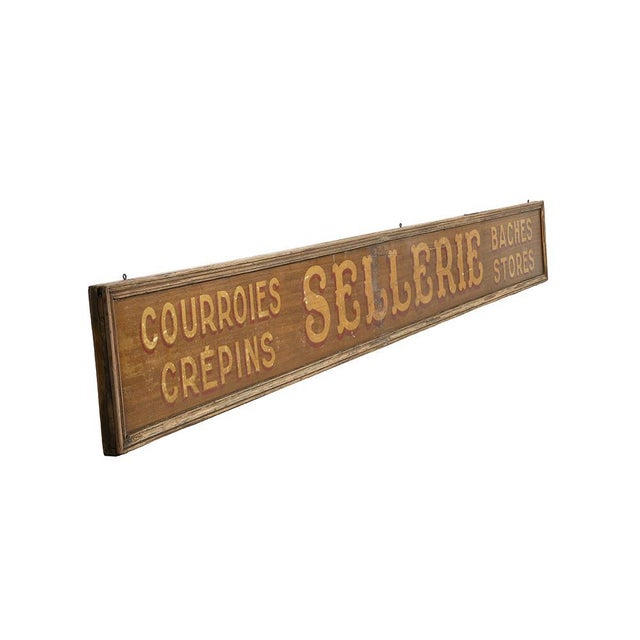 Wooden upholstery sign. Former sign of the early twentieth century wooden. Was used as an indicative display at the...
