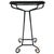 Mid-Century Plant Table in Pink Ceramic and Wrought Iron, 1960s For Sale - Image 3 of 9