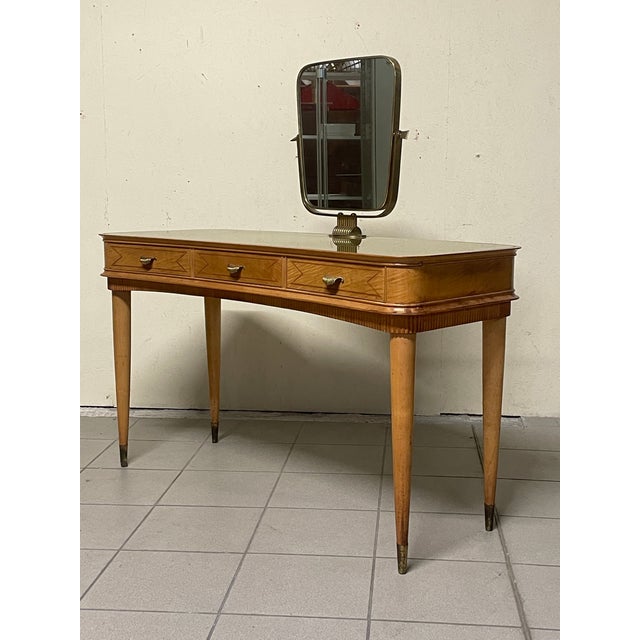 1950s Vintage Italian Dressing Table, 1940s For Sale - Image 5 of 15