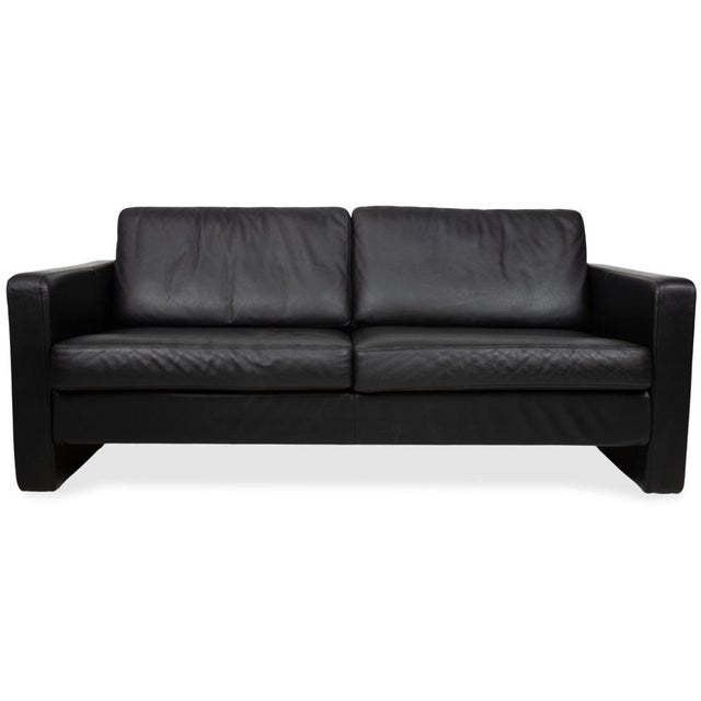 Conseta Two-Seater Sofa in Black Leather from COR For Sale - Image 12 of 12