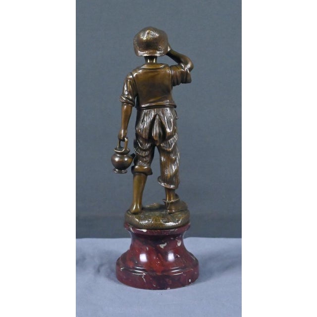 Dubois, The Little Water Carrier, Late 19th Century, Bronze For Sale - Image 13 of 16