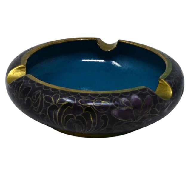 1960s Beijing Jingfa Cloisonné Trinket Trays / Ashtrays - Set of 3 For Sale - Image 13 of 18