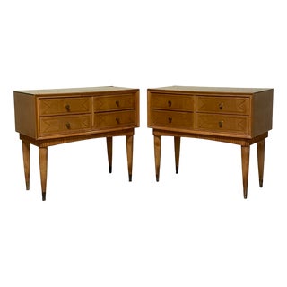 Mid-Century Modern Italian Style Bedside Tables, 1950s, Set of 2 For Sale
