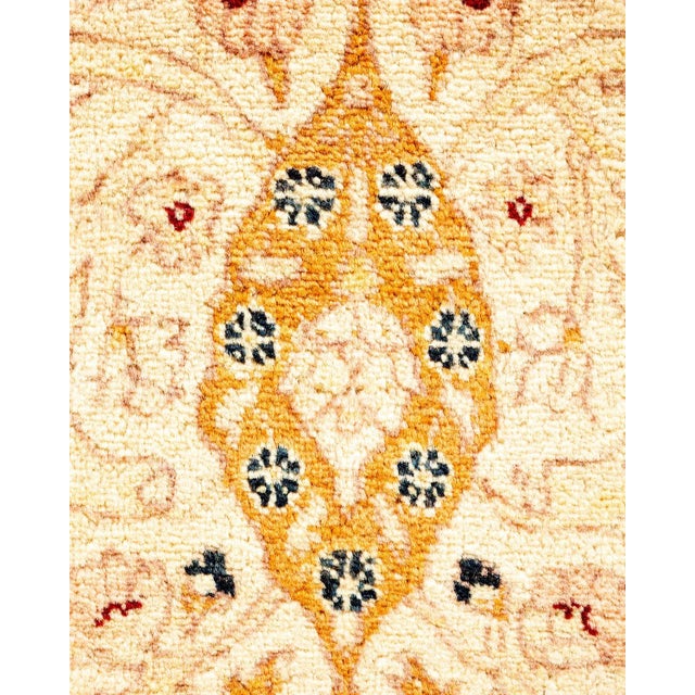 Traditional Mogul, One-of-a-Kind Hand-Knotted Area Rug - Ivory, 3' 1" x 5' 2" For Sale - Image 3 of 8
