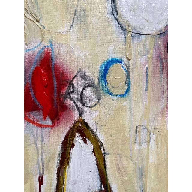 "Rosetta #3" Contemporary Abstract Multimedia Painting by G. Campbell Lyman, Framed For Sale - Image 4 of 5