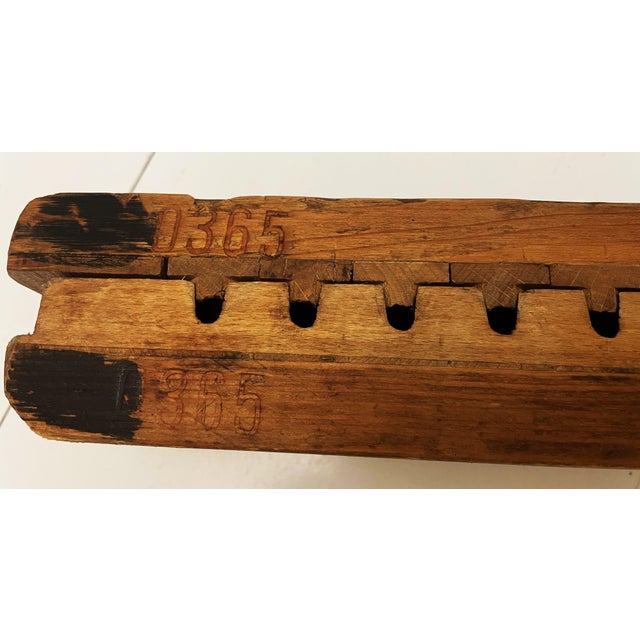 Vintage GDR Wooden Cigar Press Mold from VEB Holzverarbeitungswerk Rennsteig, 1960s For Sale - Image 11 of 18