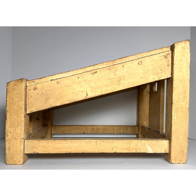 Antique Shoe Shine Stand for your consideration. The stand measures approx. 9 3/4 inches at tallest point, 17 inches at...