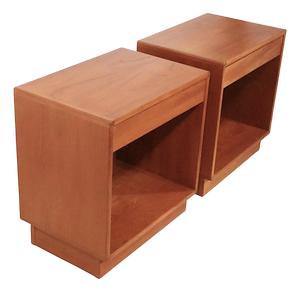 Pair of Danish Mid Century Modern Nightstands by the Interform Collection