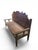 Brown 18th Century French Painted Wood Bench with High Back, 1750 For Sale - Image 8 of 11