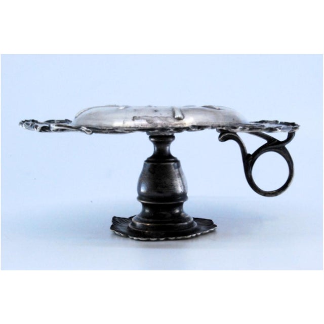 Metal Relieved Silver Paddle with Shell Shape. For Sale - Image 7 of 10