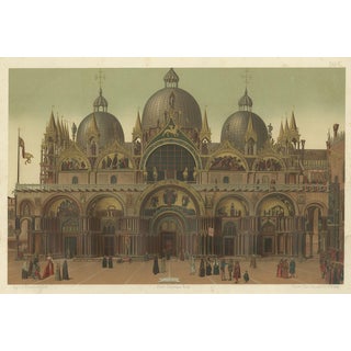 Main Facade of the Basilica of San Marco, 1881, Print For Sale