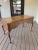 Animal Skin Mid 20th Century Baker Furniture Vintage Queen Ann Desk For Sale - Image 7 of 13