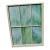 Vintage Large Green Blue & White Slag Glass 6 Pane Window Panel From Va Church For Sale