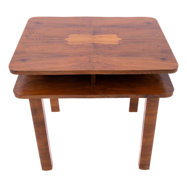 Art Deco Rectangular Coffee Table, Poland, 1940s For Sale